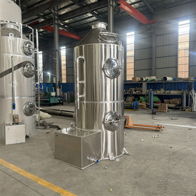 Peralatan Pengolahan Gas Limbah Industri Baja tahan karat Kabut Asam Asam Scrubber PP Spray Tower