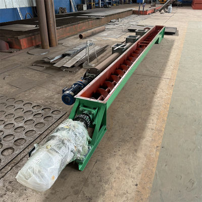 Peralatan Pengangkutan LS315U Industrial Screw Conveyor Pipe Material Conveyor Auger