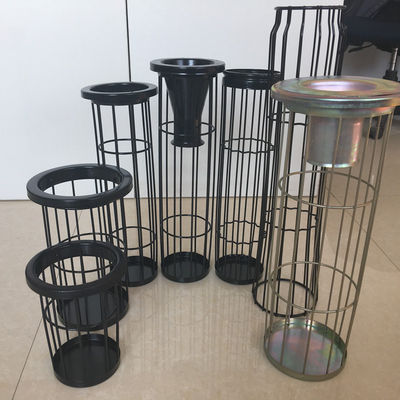 Pabrik semen Galvanis Pengumpul debu Filter Kandang Tiga Bagian Stainless Steel Pengumpul debu Skeleton
