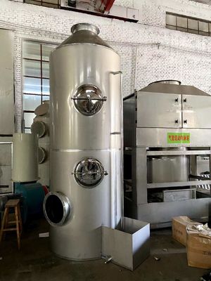 Disesuaikan Pengolahan gas buang Baja Karbon Pembersih Udara Air Wet Scrubber Spray Tower