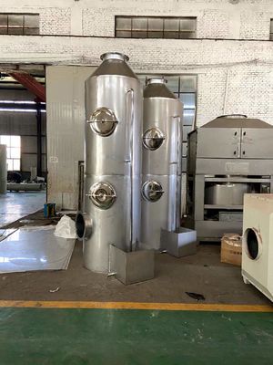 Pengolahan Limbah Gas Asam Alkali yang Disesuaikan PP/SS Material Wet Scrubber Spray Tower