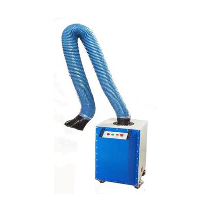 Single Arm Blue Mobile Portable Dust Collector Welding Fume Extractor (Penghapus asap pengelasan)