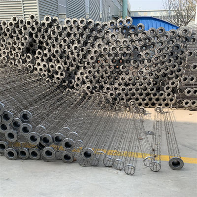 Non-Standard Dust Collector Filter Cage Baja Karbon SS304/316 10/12/16 Kawat Bulat Atau Datar