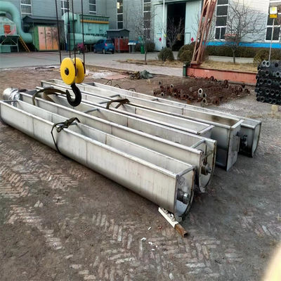 Limbah medis 304 stainless steel Conveyor sekrup tanpa poros 400 ~ 5000kg/H