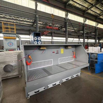 Industri penggilingan debu kolektor Downndraft Table Dengan Motor Metal Polishing debu Penghapusan Platform