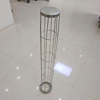 Skeleton Bentuk Bulat Plug In Collector Filter Cages Untuk Filter Dust Bags / Baghouse