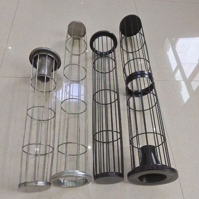 Lapisan Silikon Organik Epoxy Industrial Dust Collector Filter Cage Baghouse Filter Cages