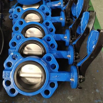 DN100 Stainless Steel Butterfly Valve All Purpose PTFE Dan Vinyl Dengan Klem tahan lama