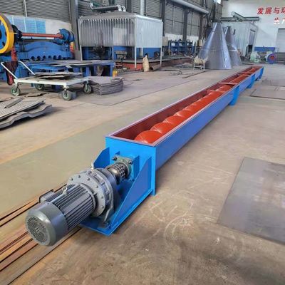 Conveyor Sekrup Fly Ash Mill Steel dapat mengangkut bubuk granular dan bahan blok kecil