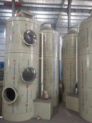 PP Wet Scrubber Gas Desulfurization Tower Limbah Gas Dengan Pompa Blower